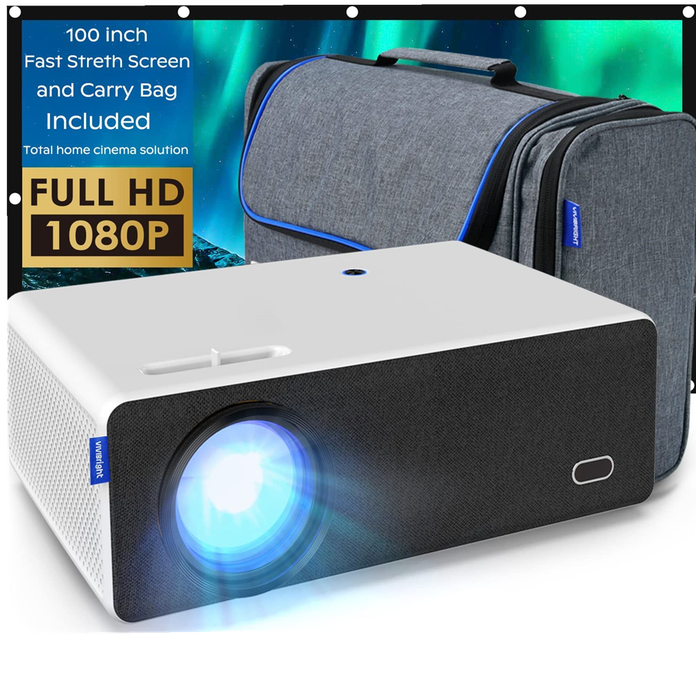Image of VIVIBRIGHT D5000 Native 1080P Full HD Projector 8000 Lumens 4K Support Dual-band wireless WiFi Bluetooth 51 Compatible